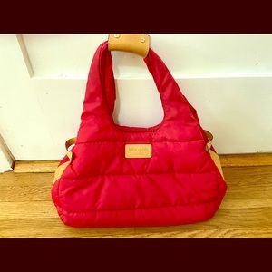 Kate Spade Stevie Alpine Hills puffy red nylon bag